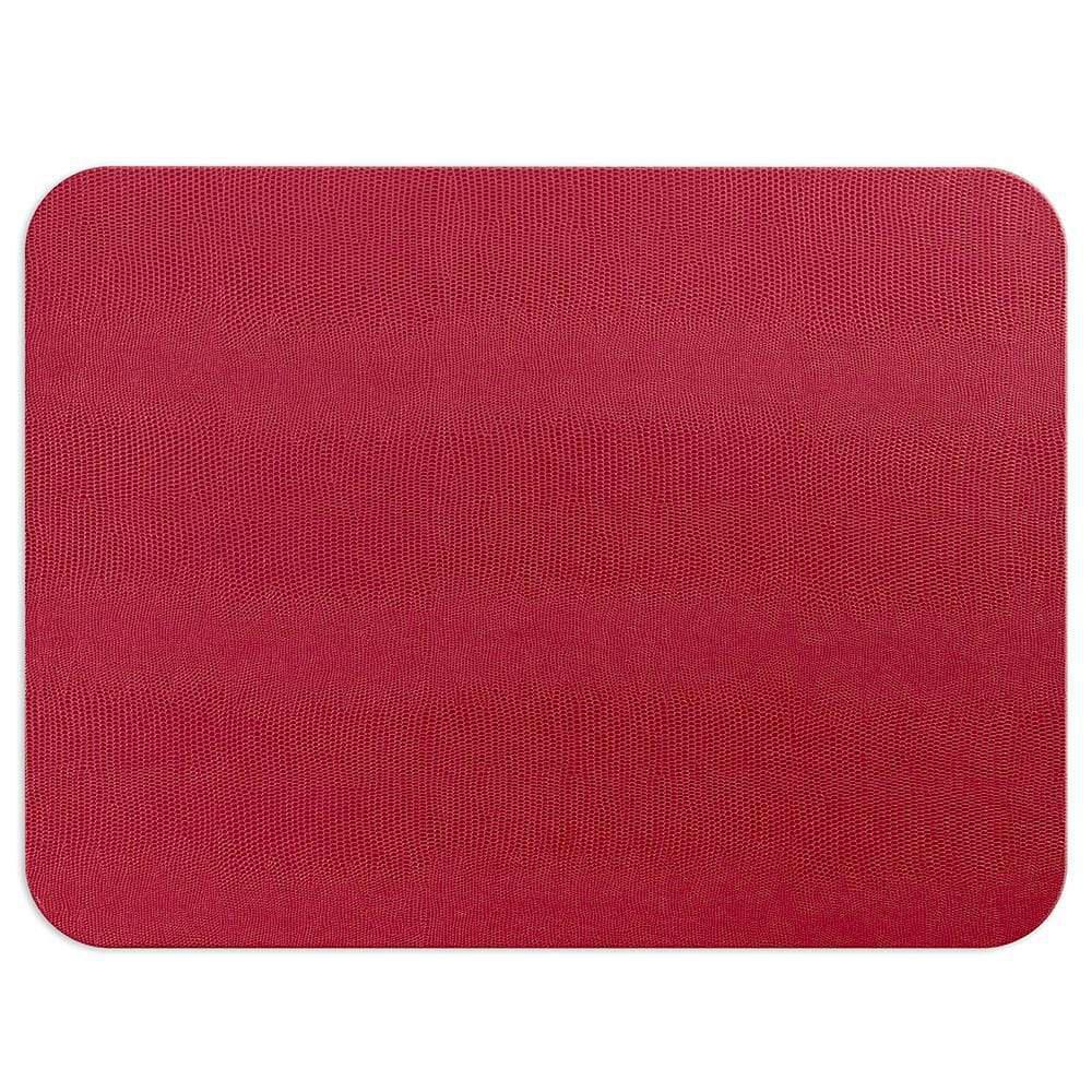 Felt-Backed Placemat| Lizard Cranberry